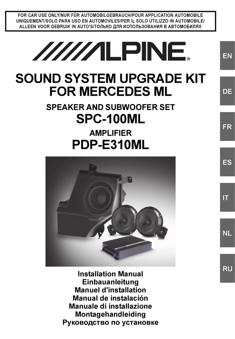 Alpine SPC-100ML installation manual