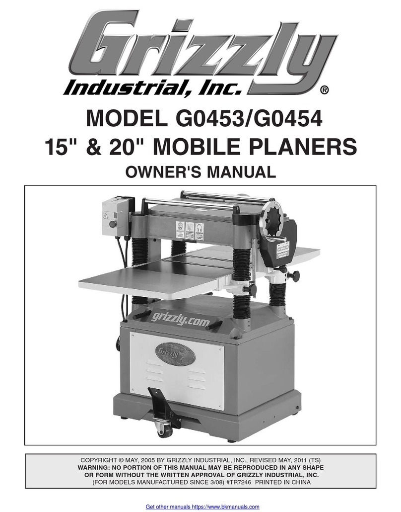 Grizzly G0453 owner's manual