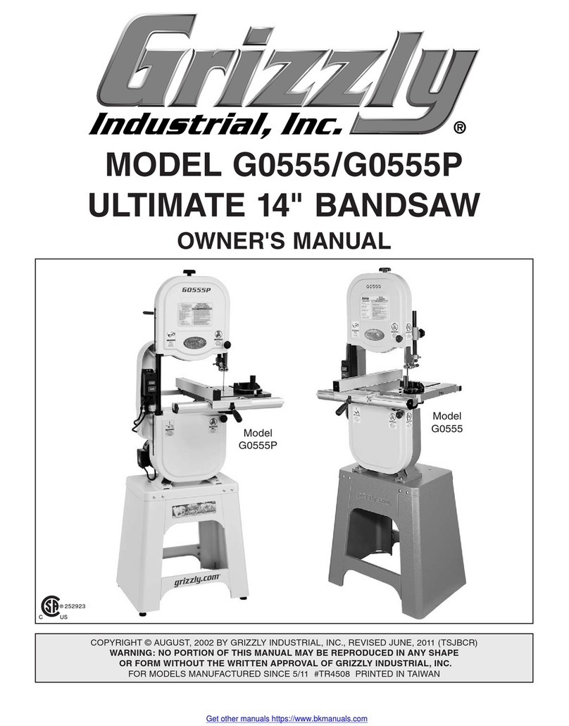 Grizzly G0555 User manual Grizzly G0555 User manual