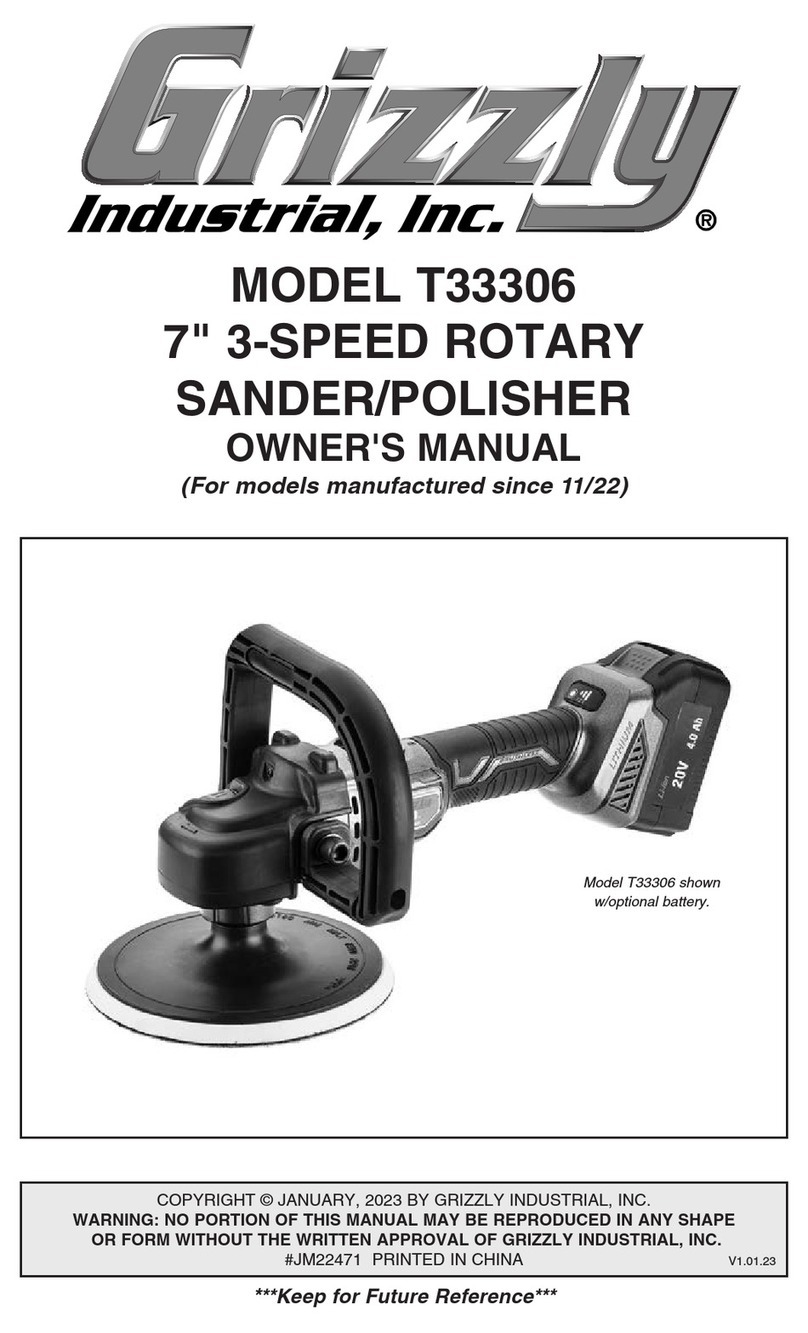 Grizzly T33306 owner's manual