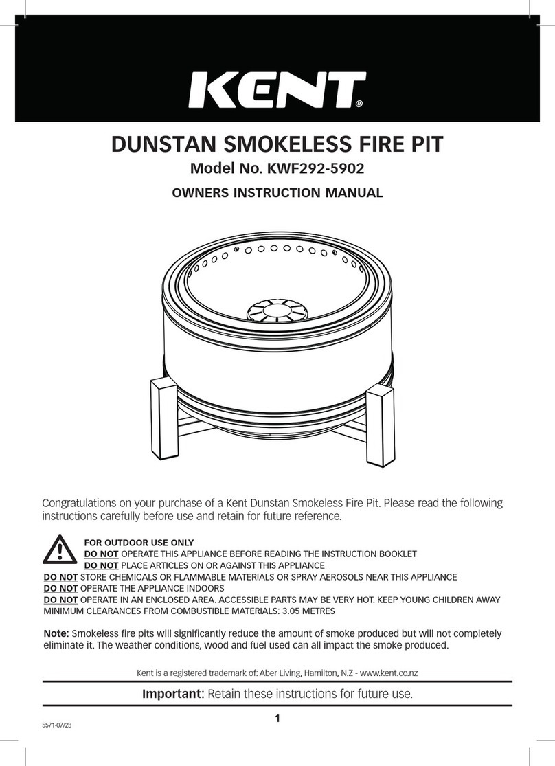 KENT KWF292-5902 Owner's instruction manual