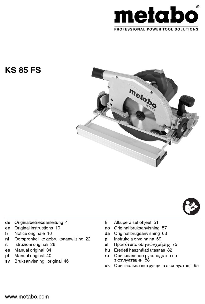 Metabo KS 85 FS Original instructions