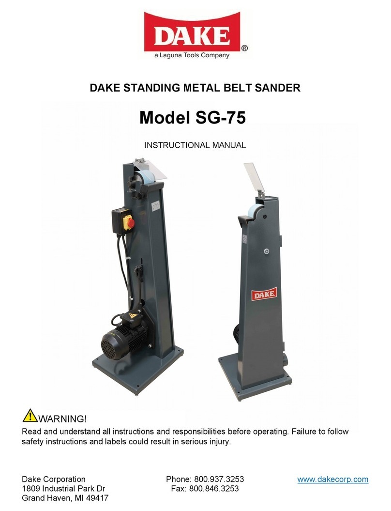 Laguna Tools Dake SG-75 manual