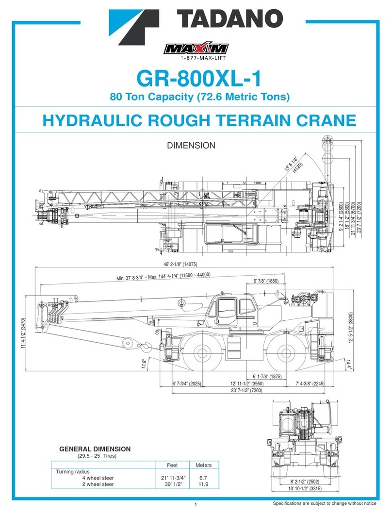 Maxim TADANO GR-800XL-1 manual
