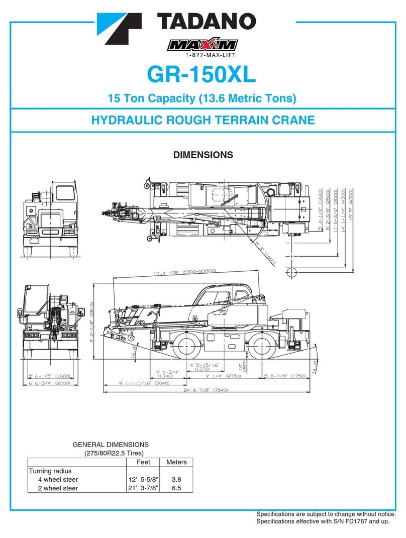 Maxim TADANO GR-150XL User manual