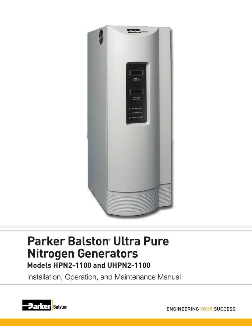 Parker Balston Ultra Pure HPN2-1100 Installation, operation and maintenance manual