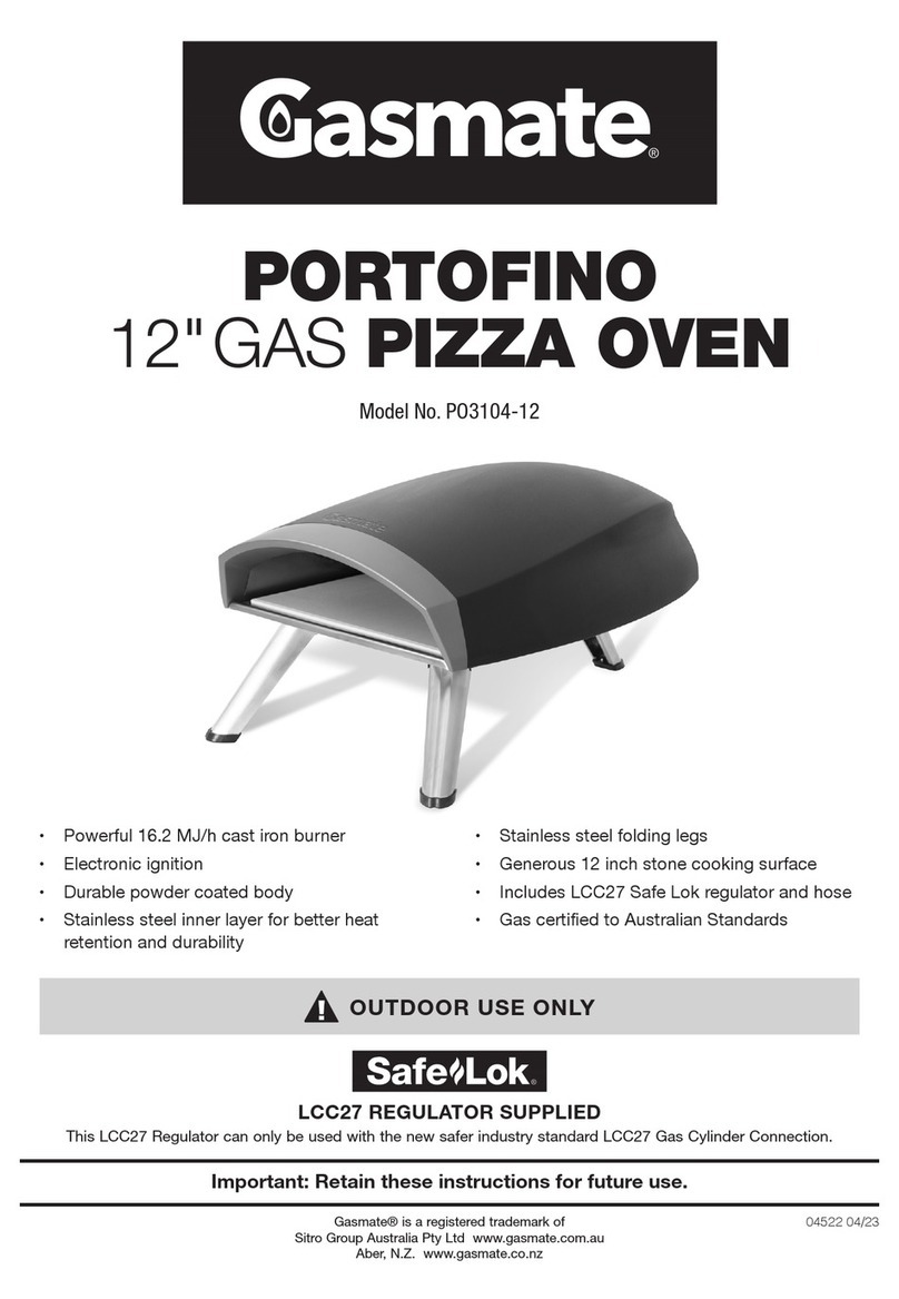 Gasmate PORTOFINO PO3104-12 manual