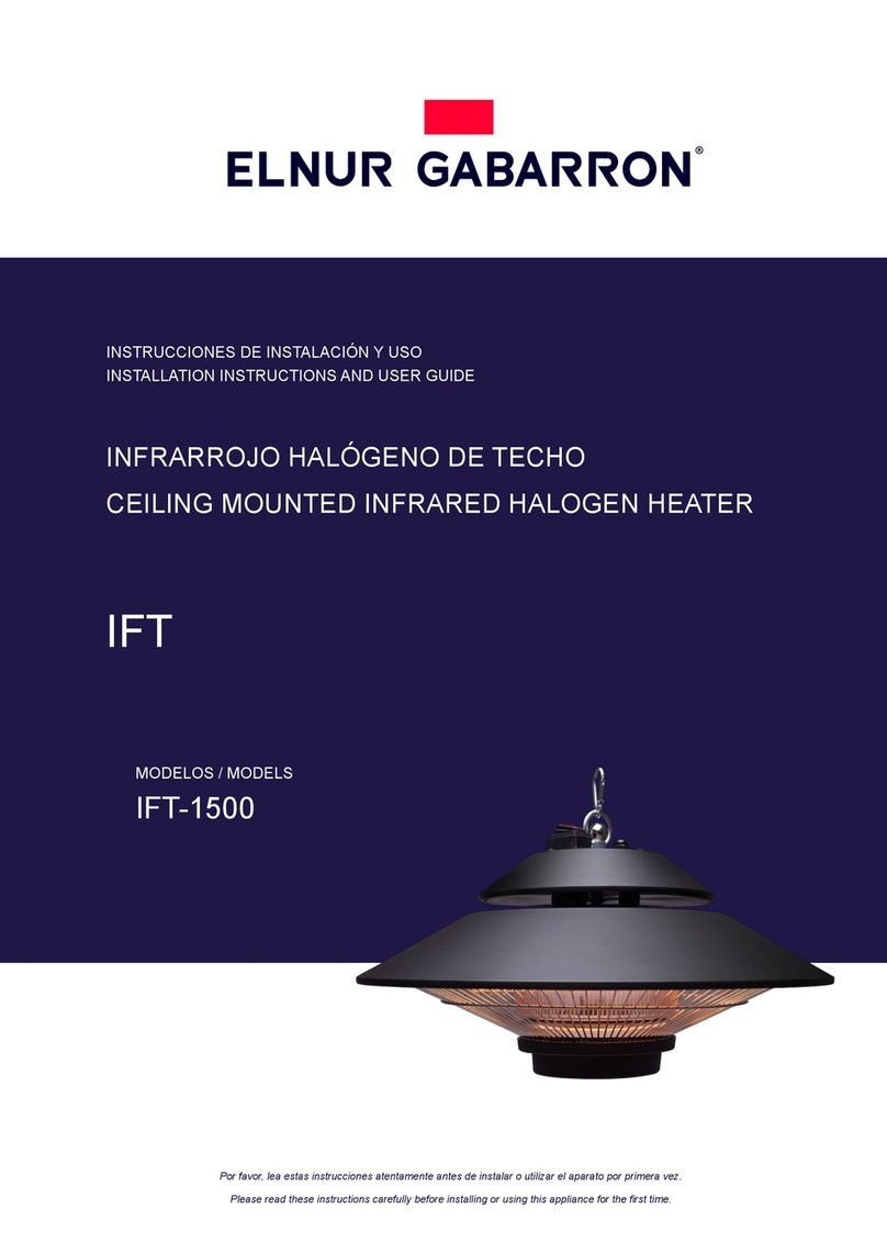 Elnur Gabarron IFT Series Installation instructions and user guide