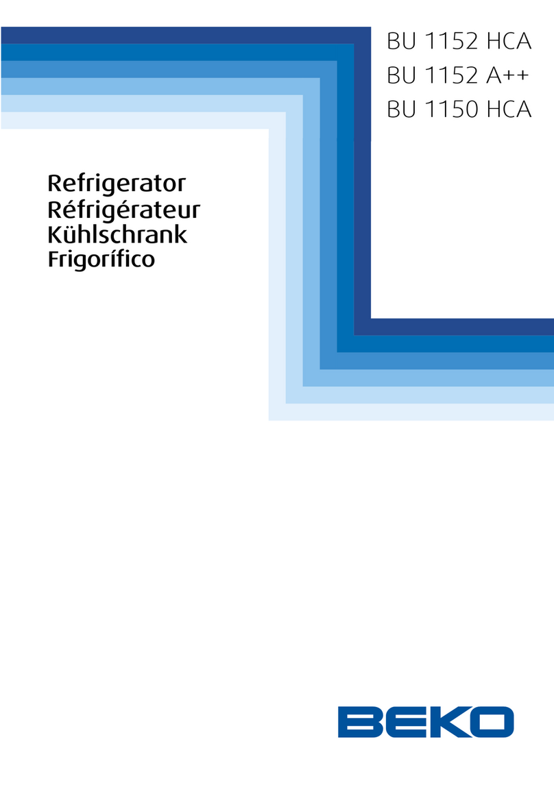 Beko BU 1152 A++ User manual Beko BU 1152 A++ User manual