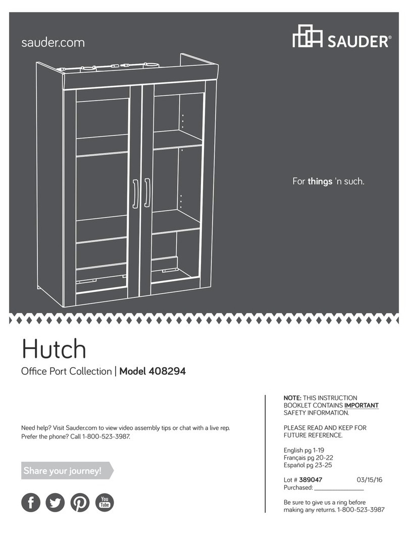 Sauder Office Port 408294 User manual