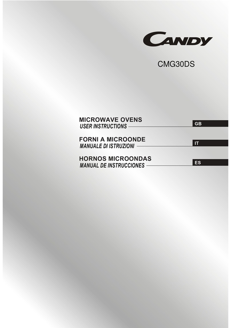 Candy CMG30DS User instructions