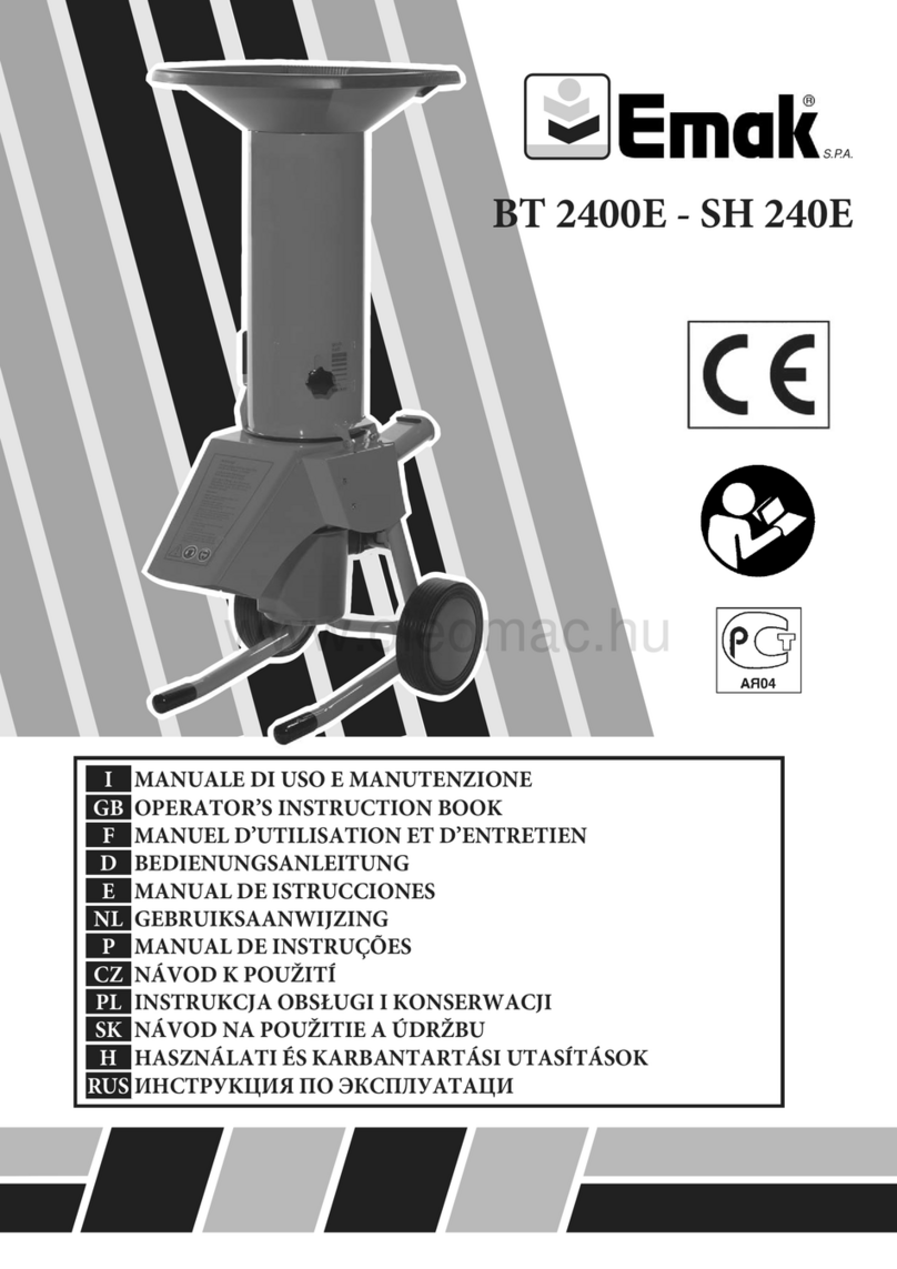 EMAK BT 2400E Operators instruction book