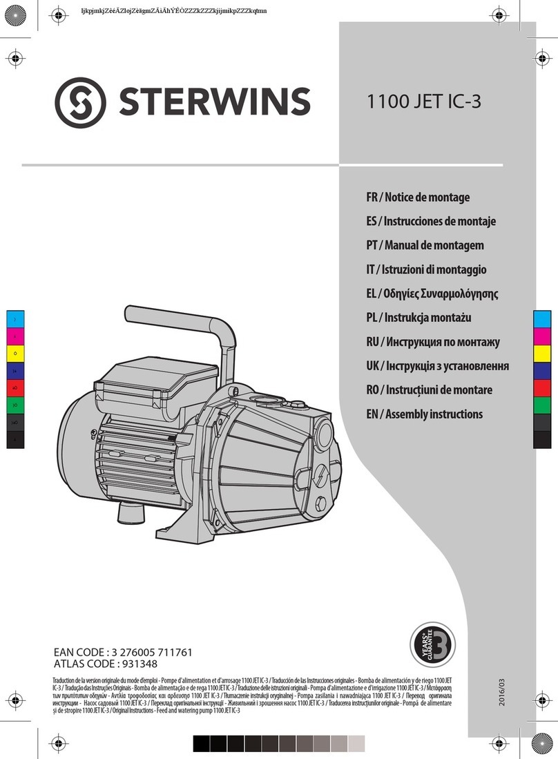 STERWINS 1100 JET IC-3 Assembly instructions