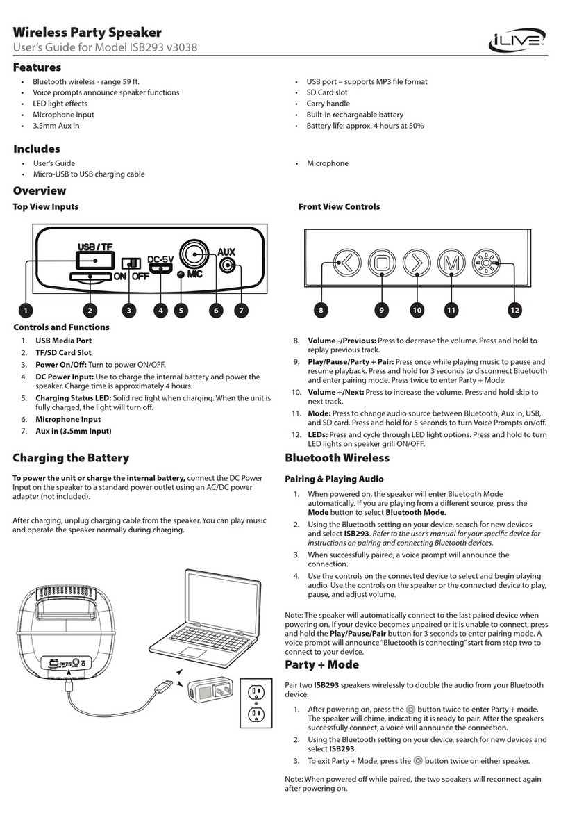 iLive ISB293 user guide