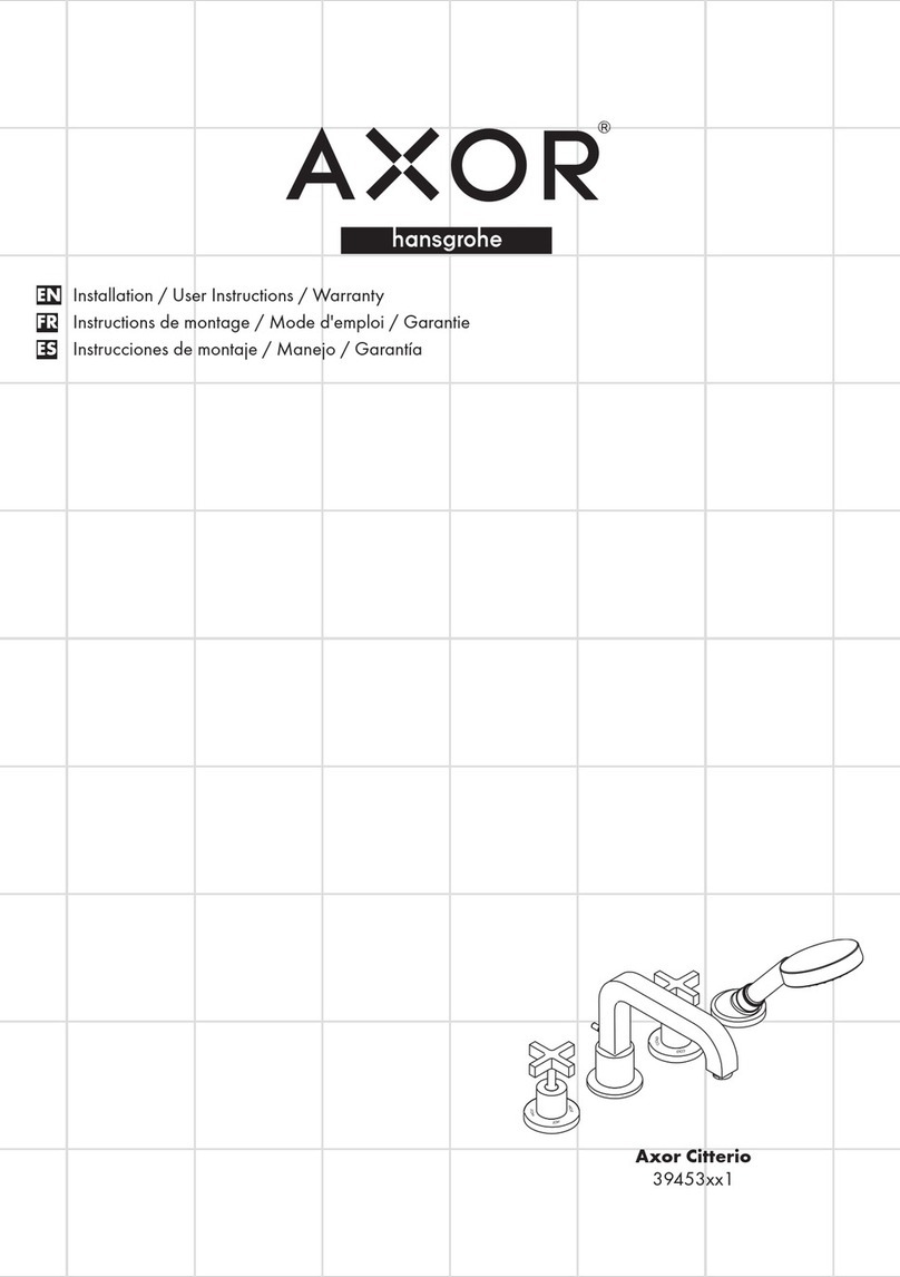 Hans Grohe AXOR Citterio 39453 1 Series Instruction Manual
