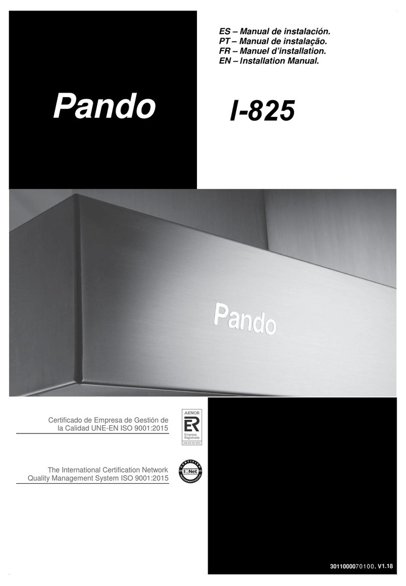 Pando I-825 instruction manual