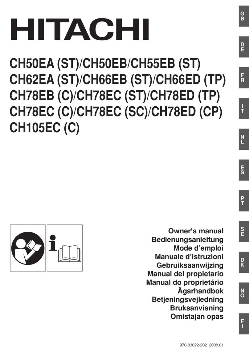 Hitachi CH55EB owner's manual