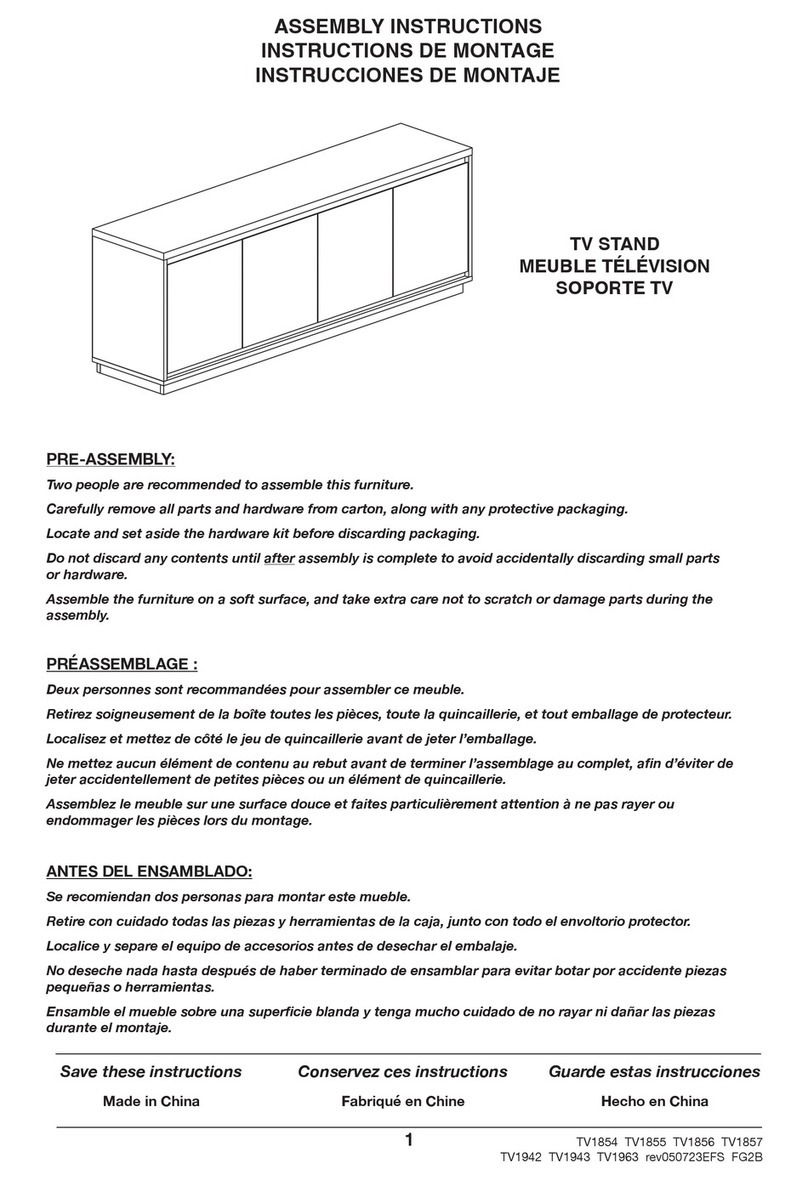 overstock TV1854 Assembly instructions