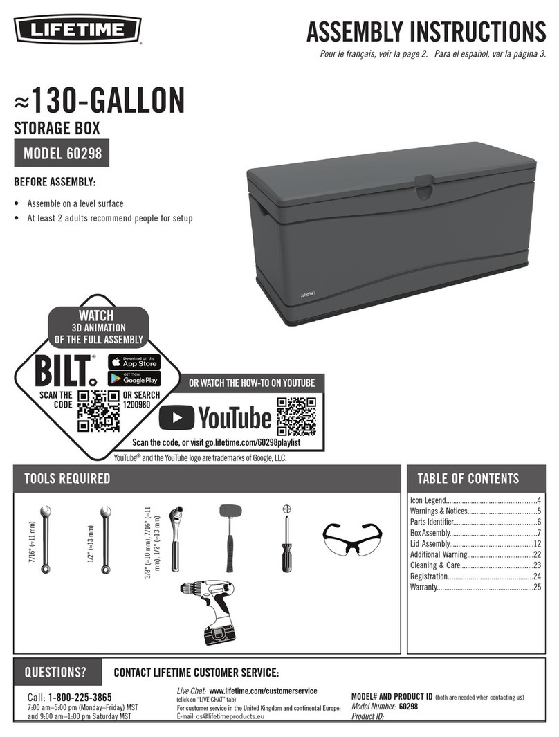 Lifetime 60298 Assembly instructions Lifetime 60298 Assembly instructions