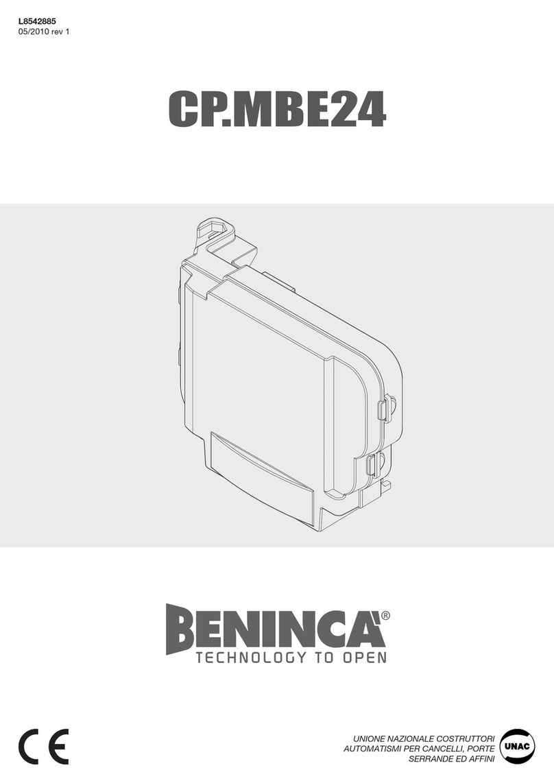 Beninca CP.MBE24 User manual