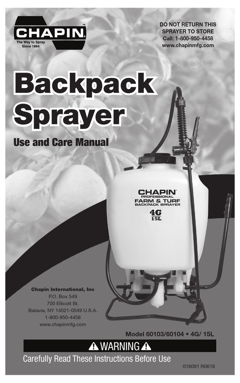Chapin 60103 use and care manual