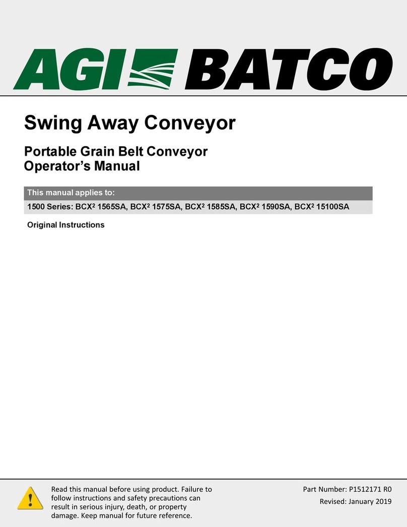 AGI BATCO 1500 Series Operator's manual