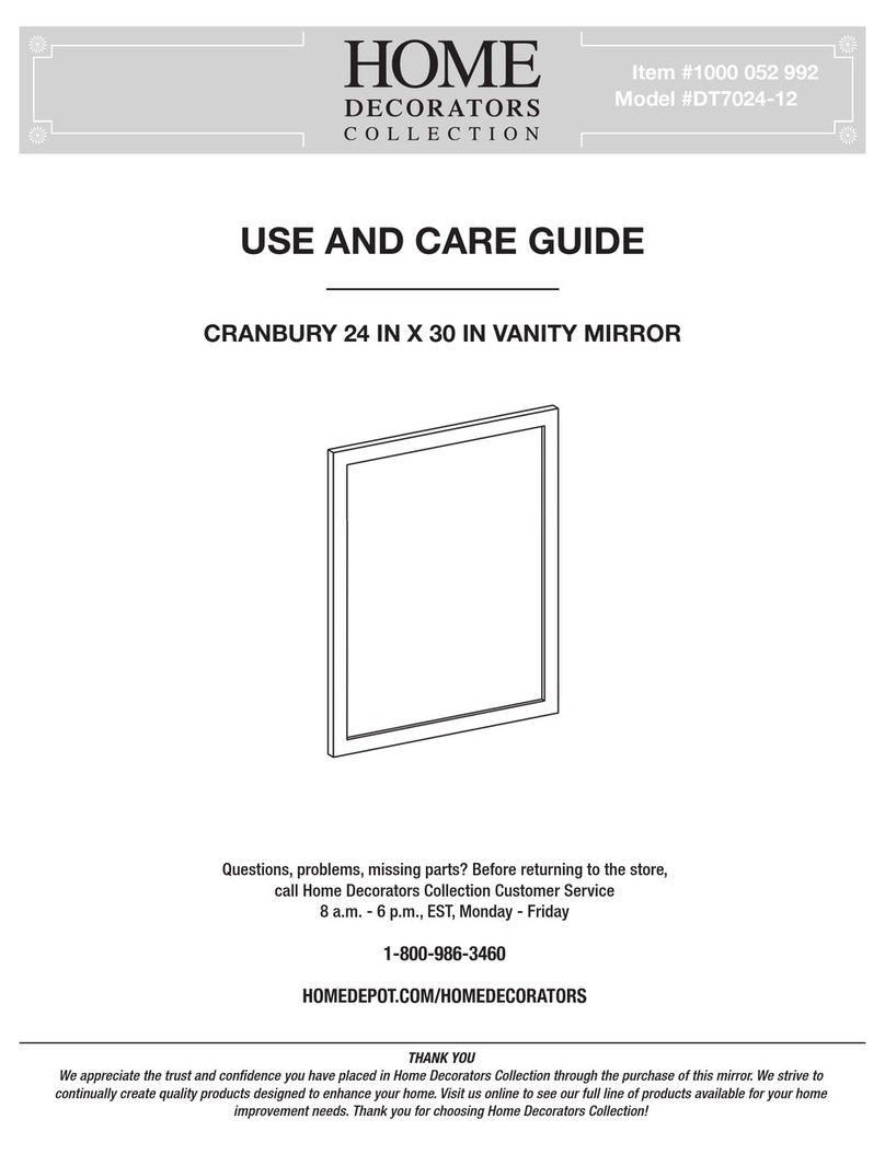 Home Decorators Collection CRANBURY 1000 052 992 Use and care guide Home Decorators Collection CRANBURY 1000 052 992 Use and care guide