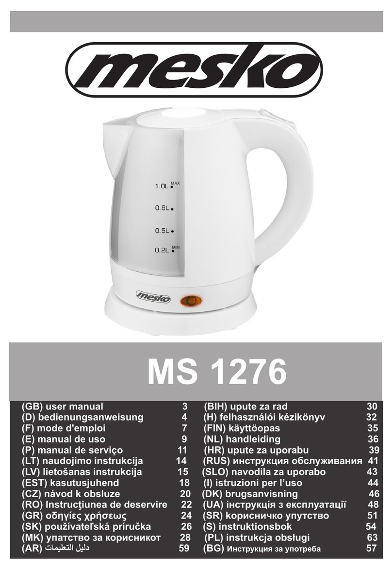 Mesko MS 1276 User manual