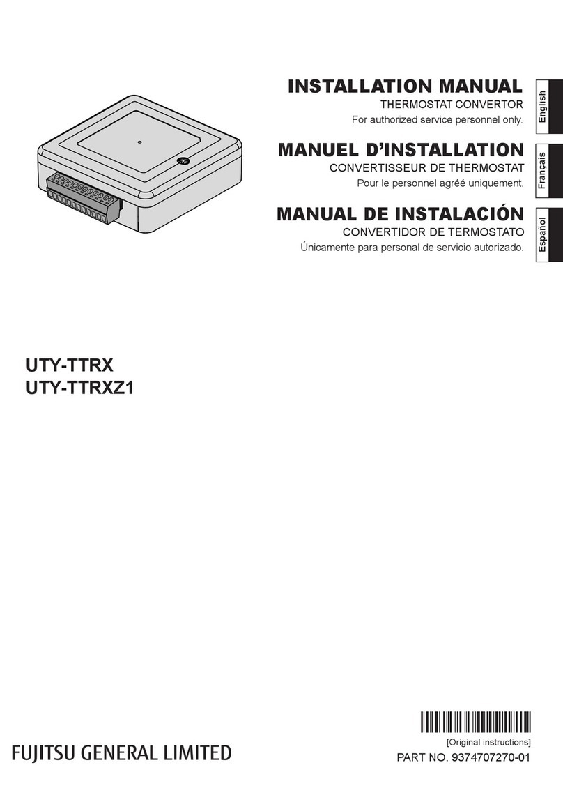 Fujitsu UTY-TTRX installation manual