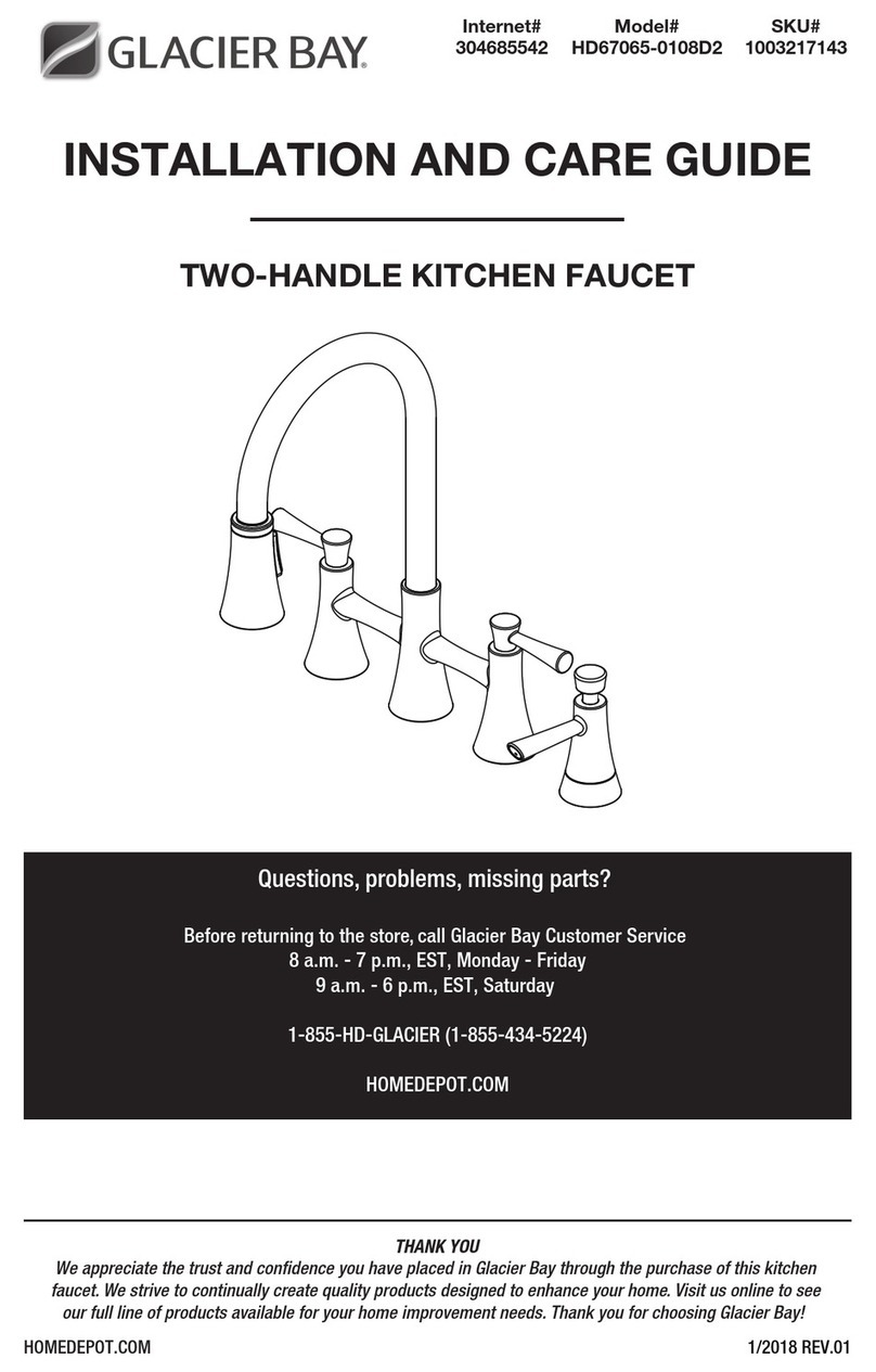 Glacier bay HD67065-0108D2 Assembly instructions