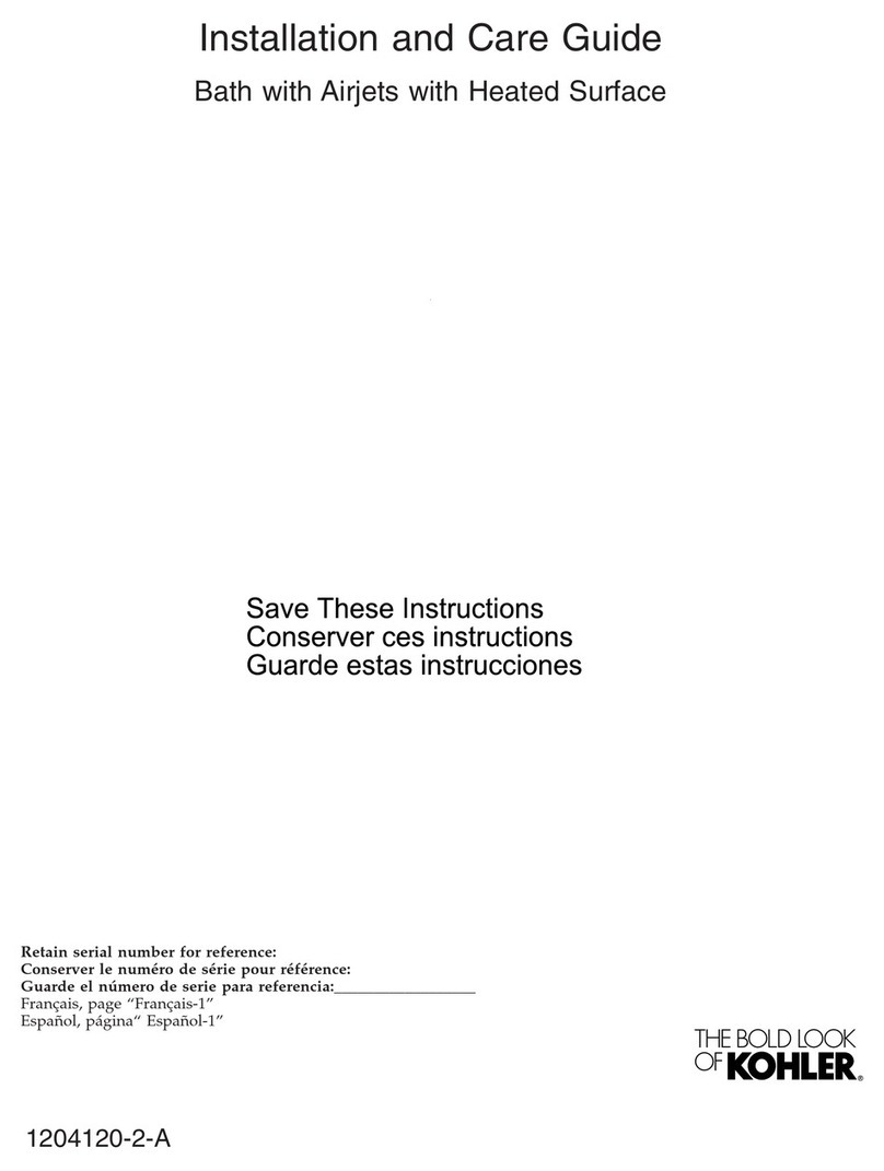 Kohler 1835-GW-0 Assembly instructions