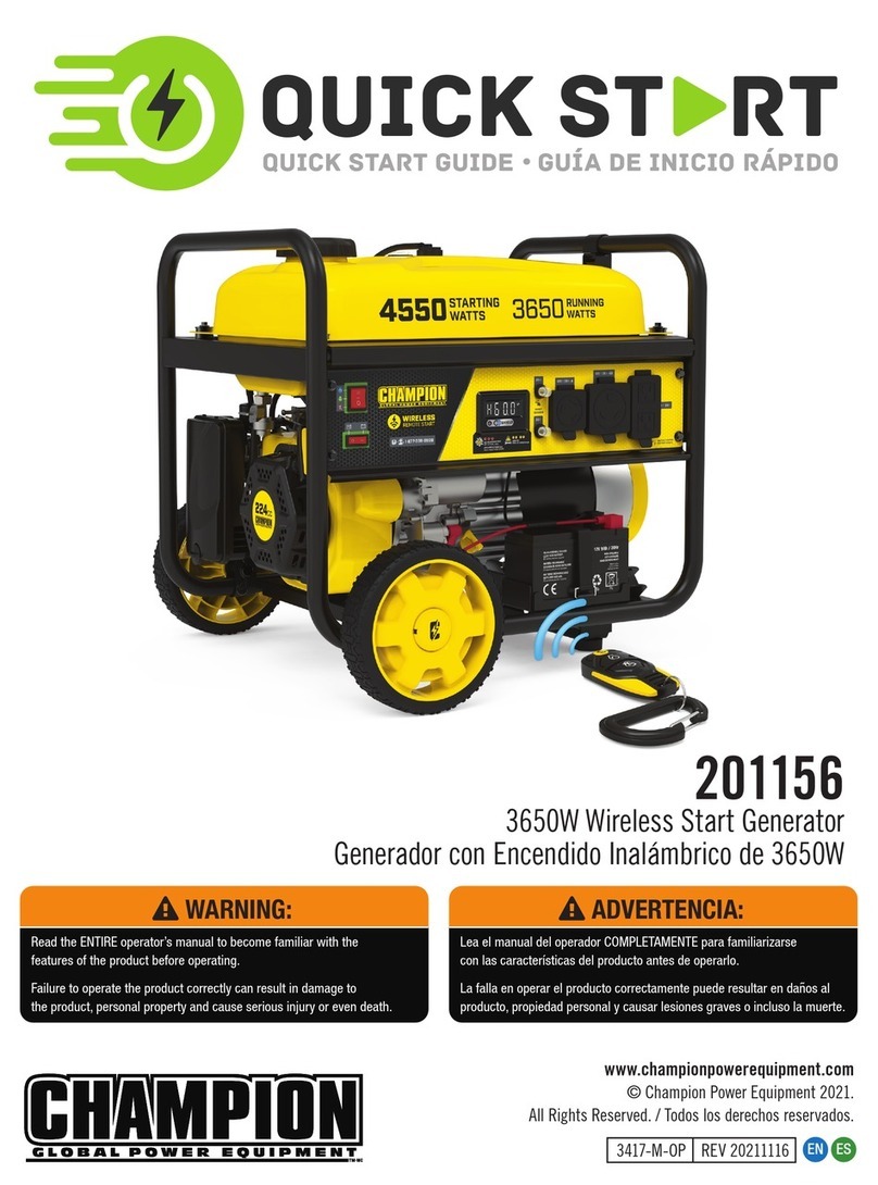 Champion 201156 User manual