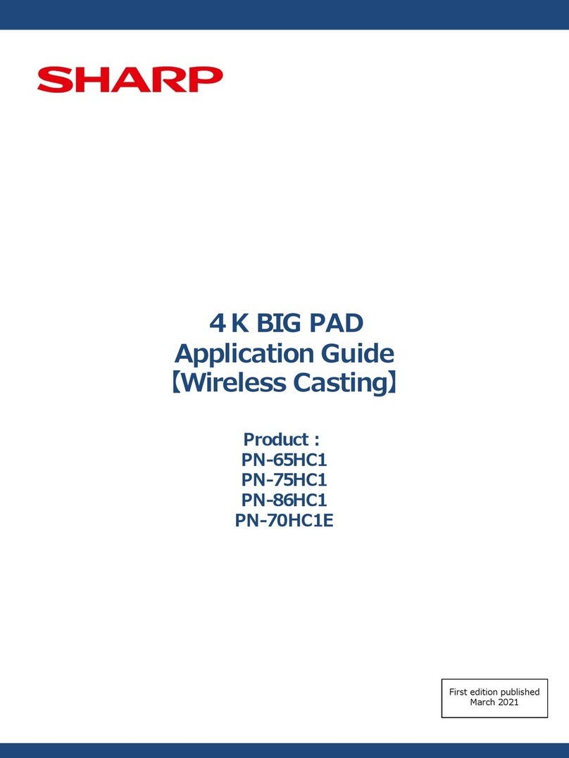 Sharp BIG PAD PN-65HC1 Application guide