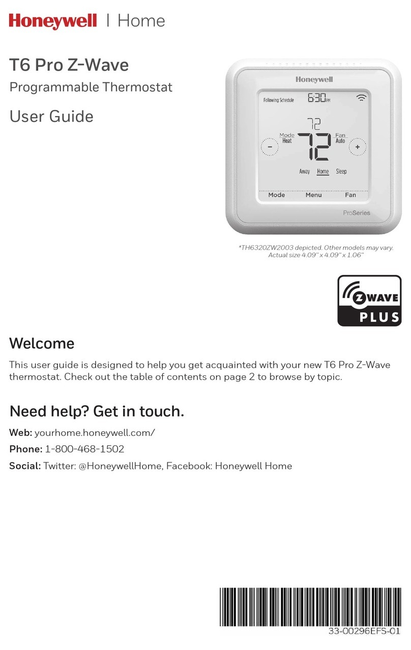 Honeywell TH6320ZW2003 user guide