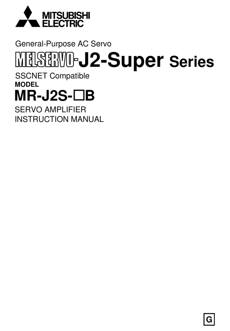 Mitsubishi Electric MR-J2S B Series User manual