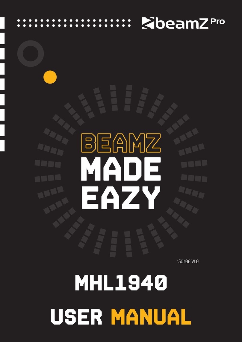 Beamz MHL1940 User manual Beamz MHL1940 User manual