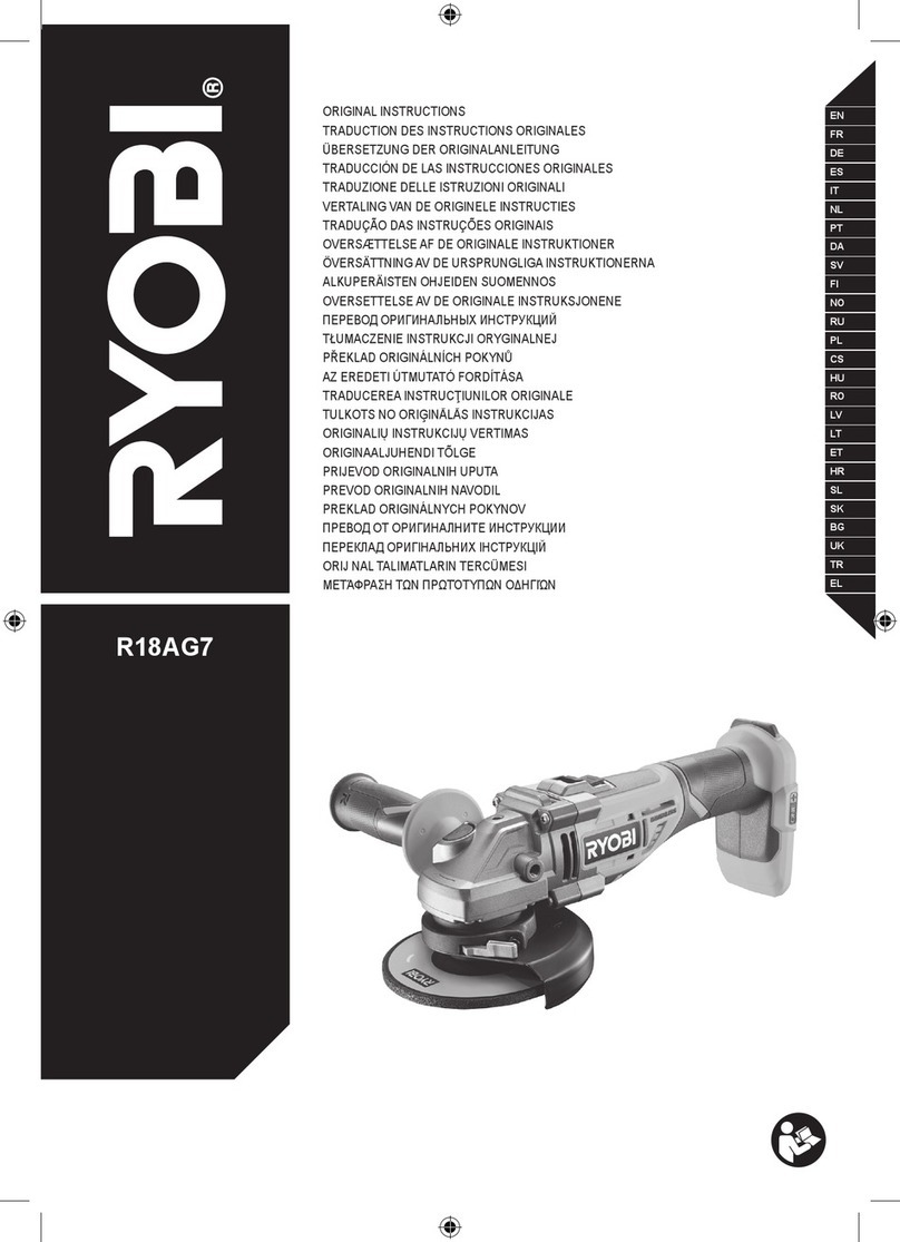 Ryobi R18AG7-140S Original instructions