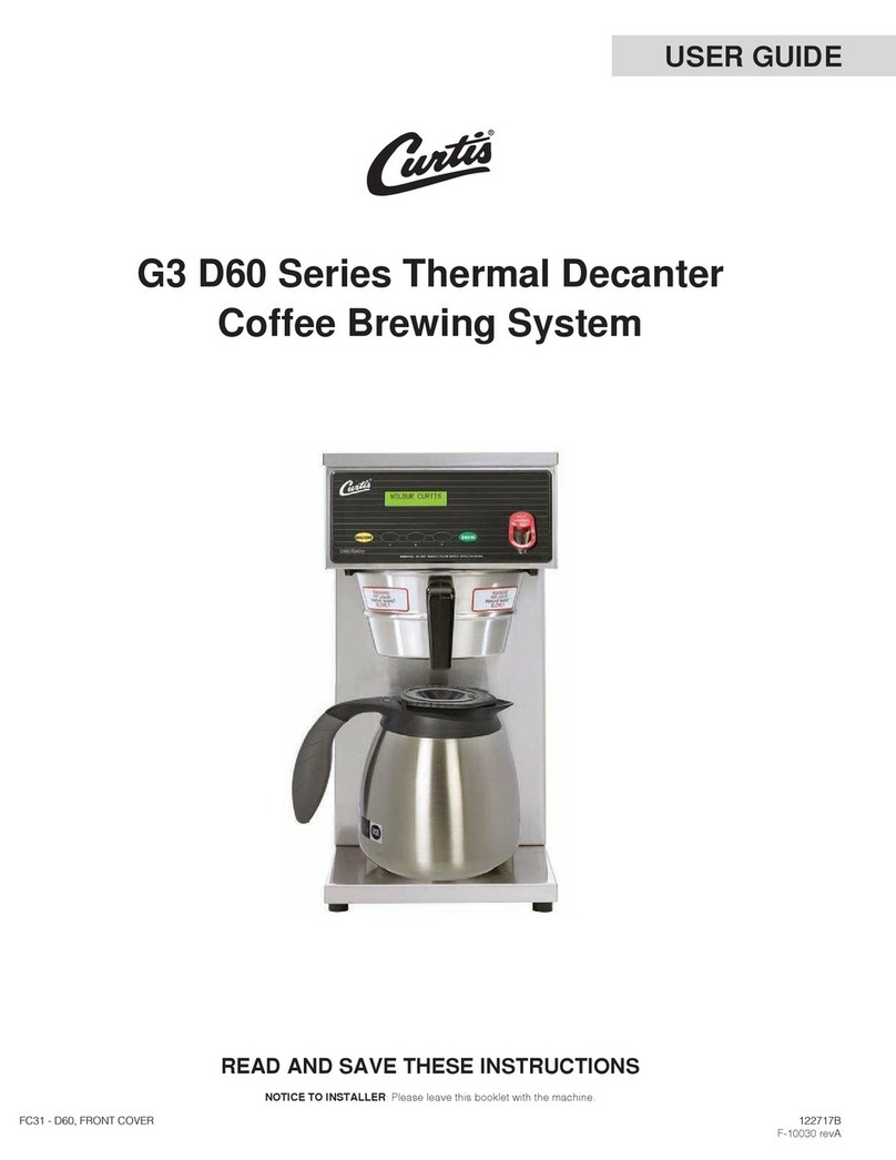 Curtis D60GT12 Series User manual