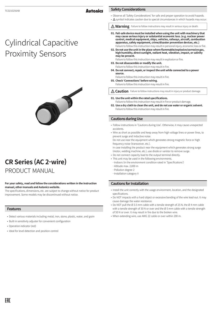 Autonics CR Series User manual