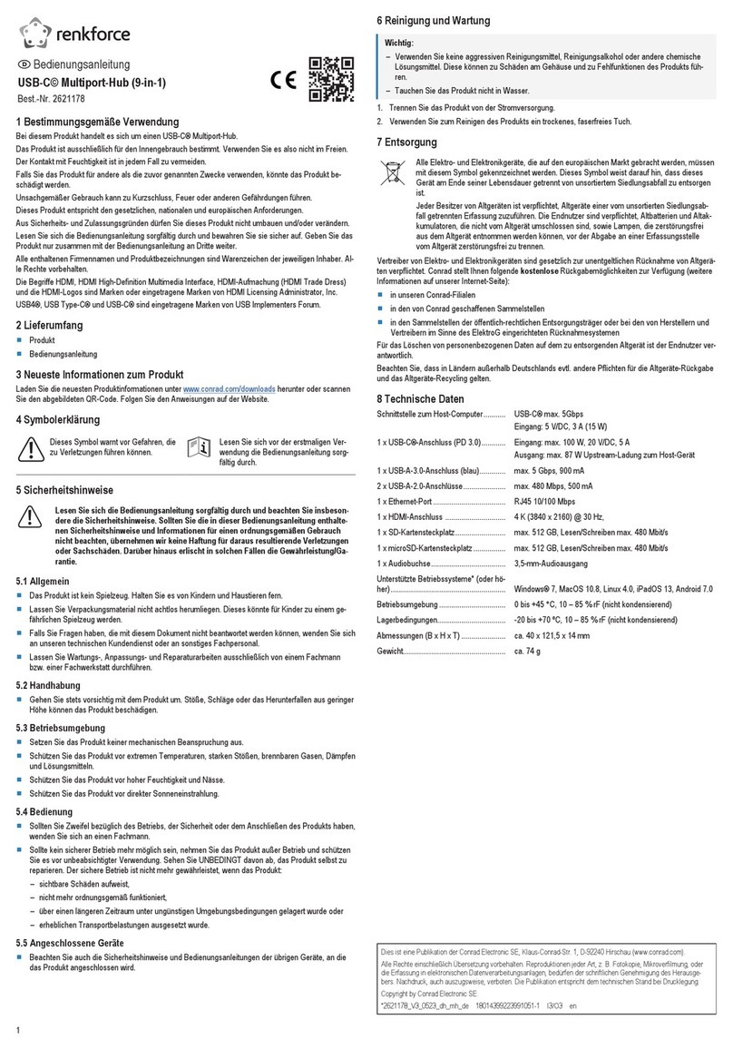 Renkforce RF-DKS-901 User manual