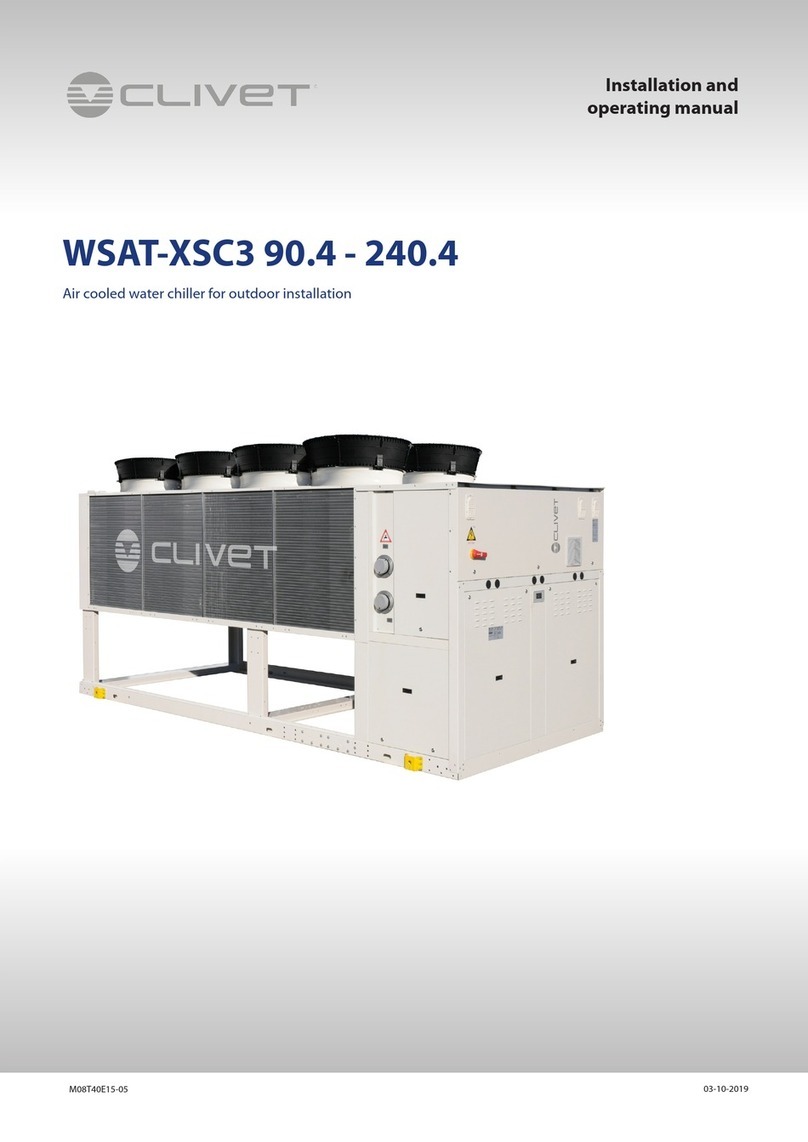 CLIVET WSAT-XSC3 90.4 User manual
