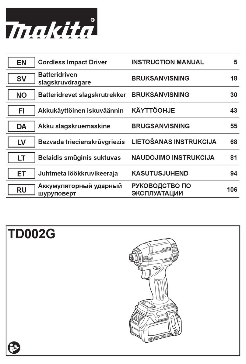 Makita TD002G User manual