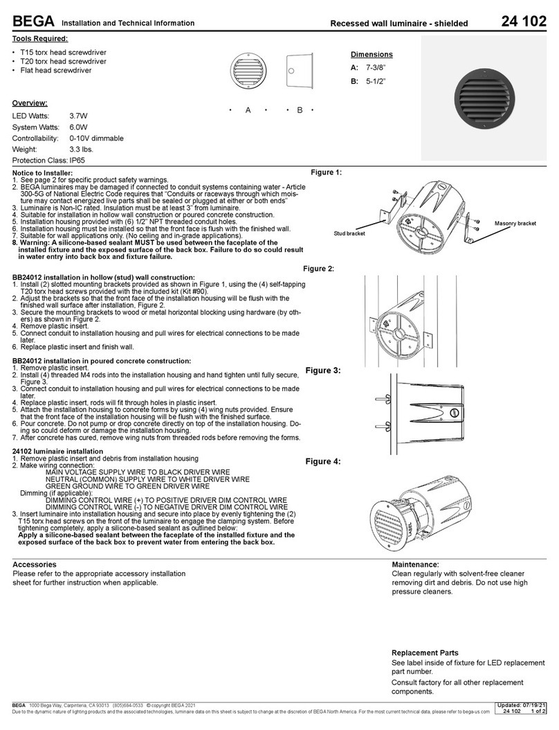 BEGA 24 102 Manual