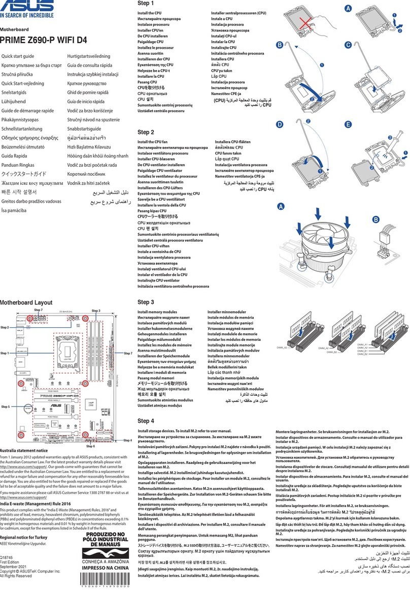 Asus PRIME Z690-P WIFI D4 User manual