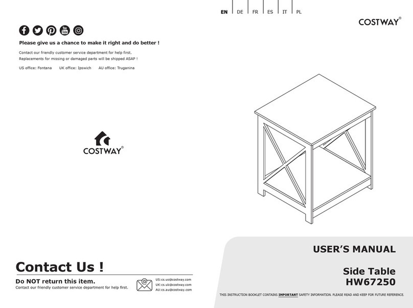 Costway HW67250 User manual
