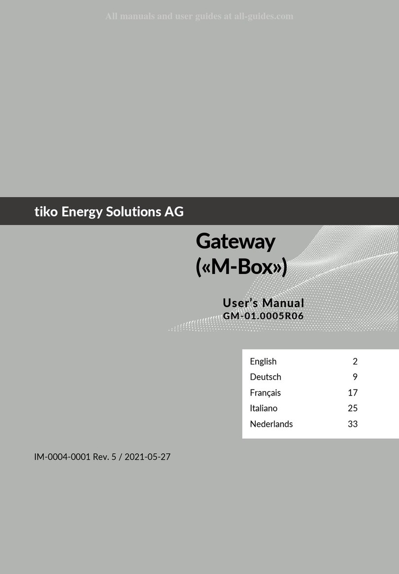 tiko Energy Solutions M-Box user manual tiko Energy Solutions M-Box user manual