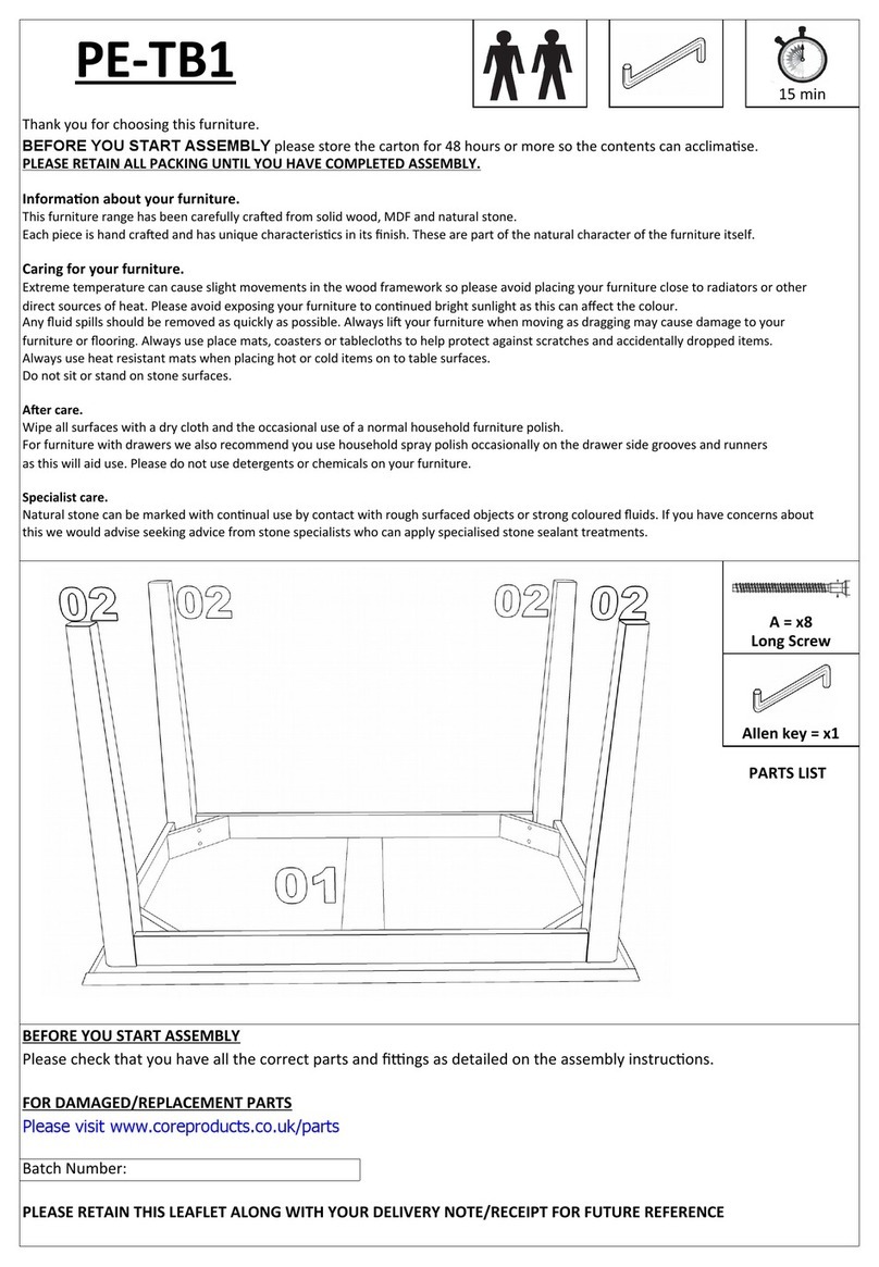 Core Products PE-TB1 manual Core Products PE-TB1 manual