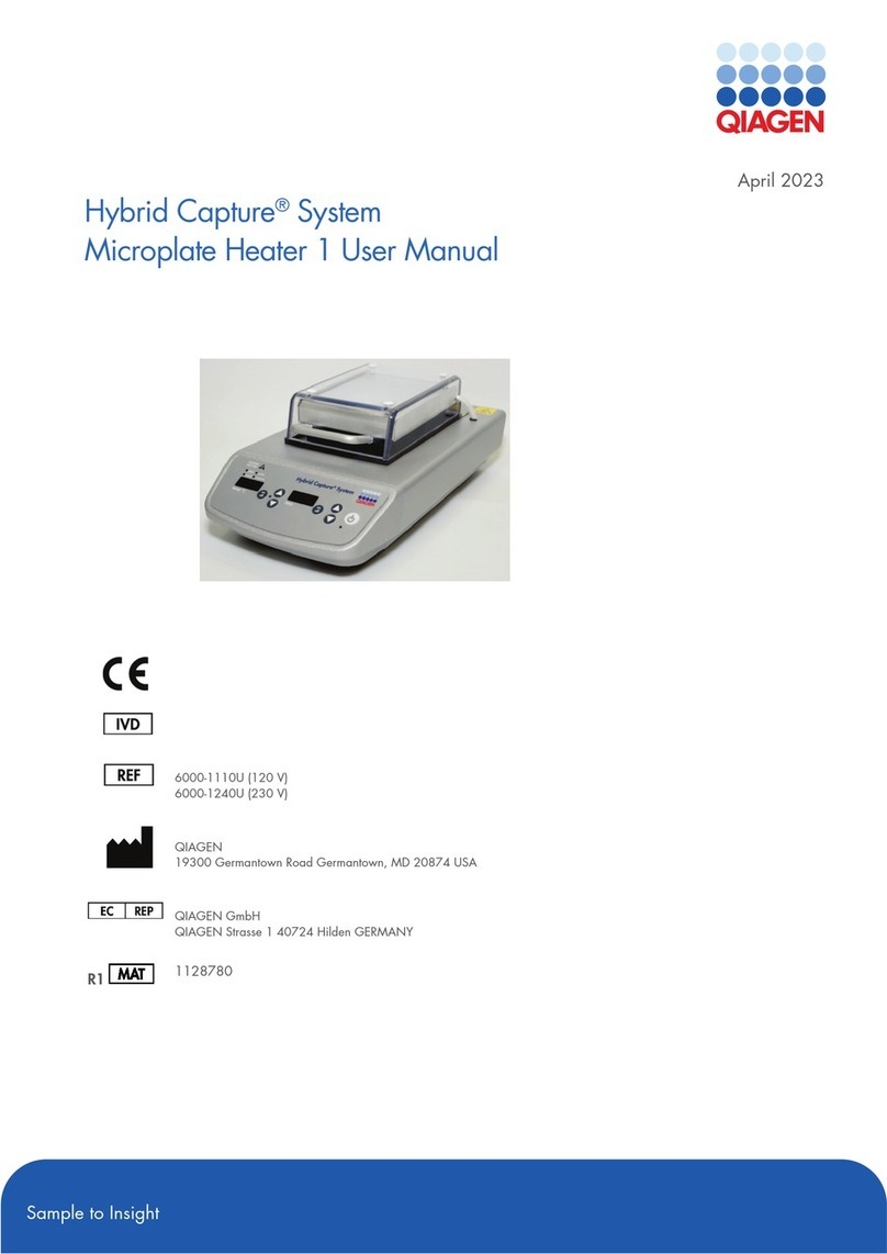 Qiagen Hybrid Capture System Microplate Heater 1 User manual