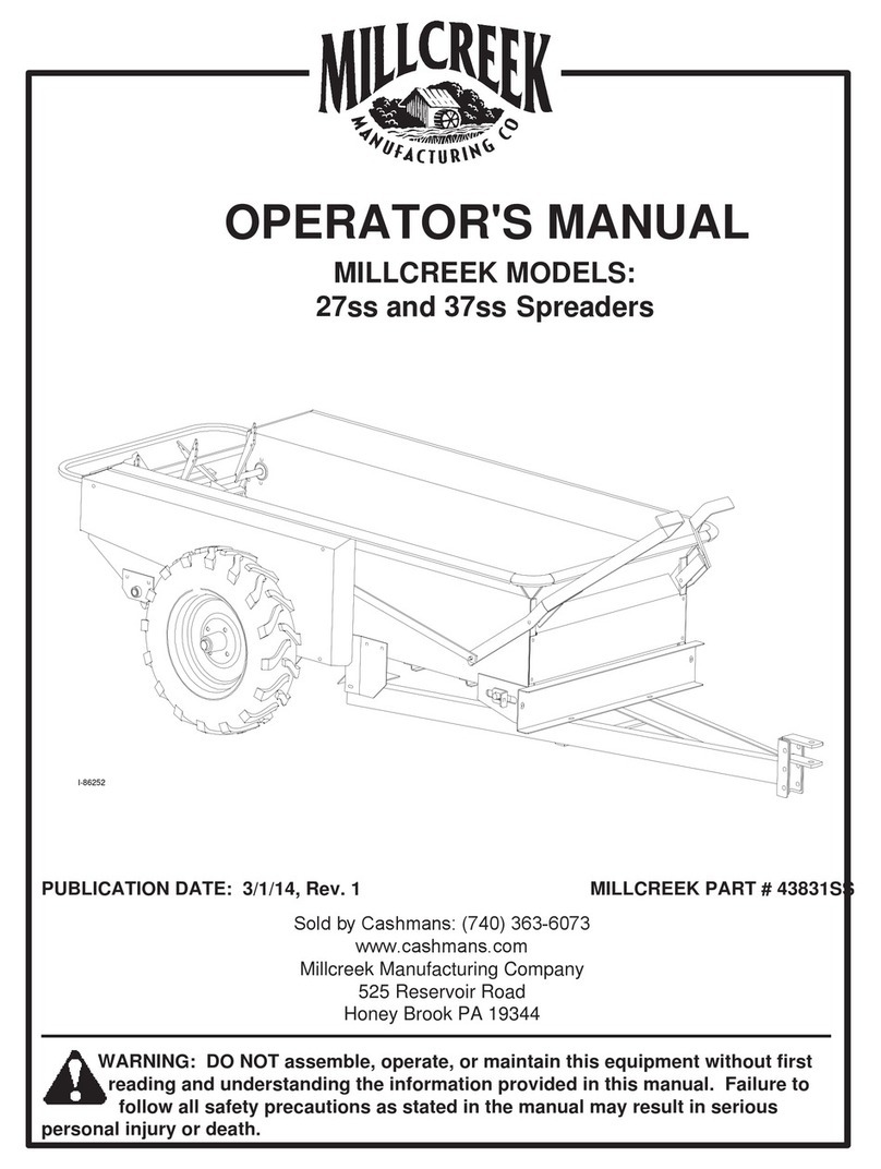 Millcreek 27ss Operator's manual
