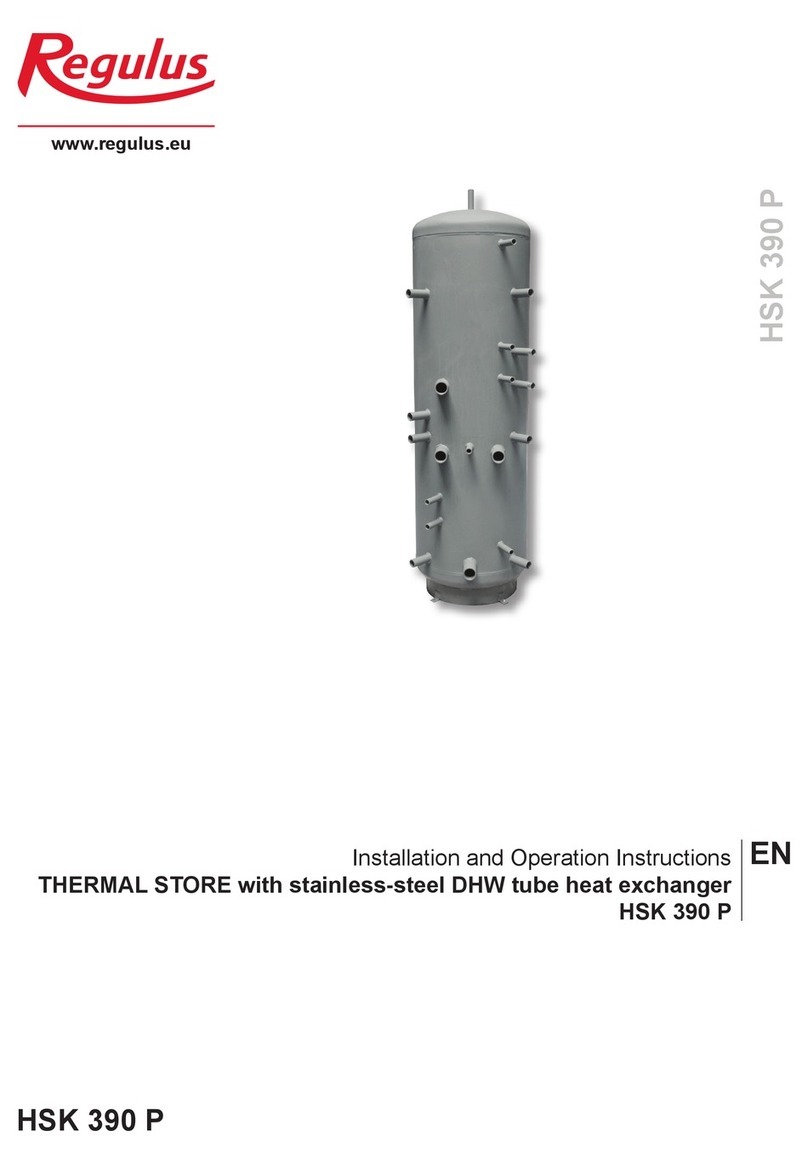 Regulus HSK 390 P Installation & operation instructions